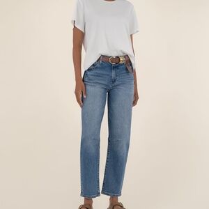 Kut from the Kloth Ashley High Rise Slouchy Barrel Straight Leg Size 27